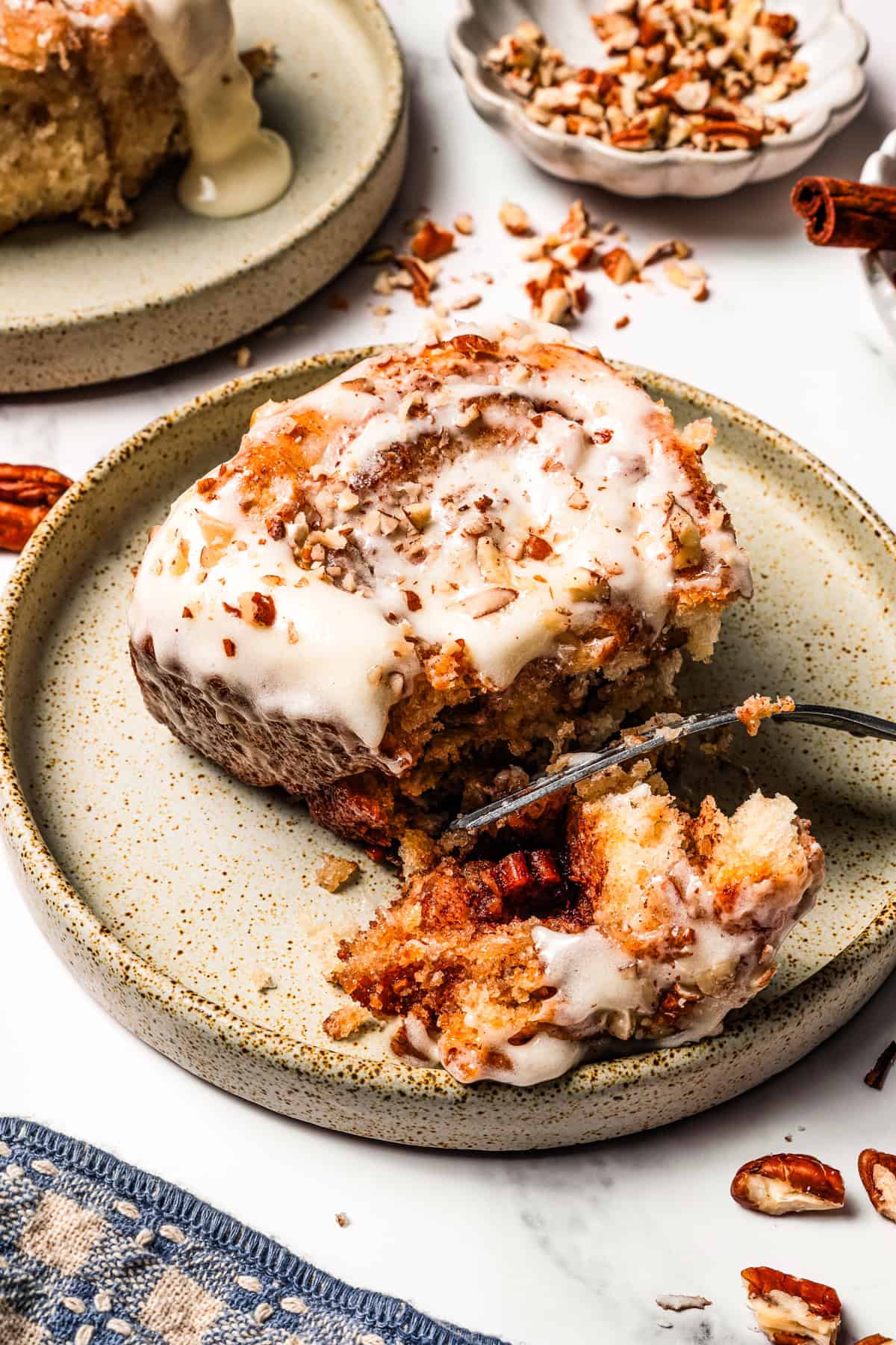 Sweet Pecan Cinnamon Rolls